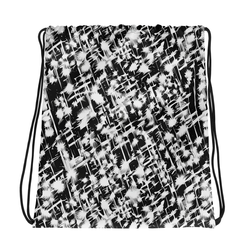 Noir Bloom on Drawstring Bag — Photo