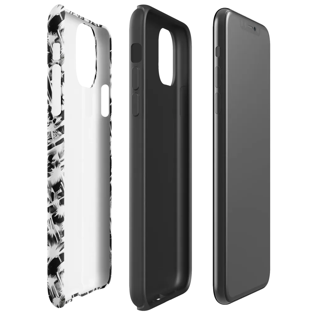Noir Bloom on Tough Case for iPhone® — Right