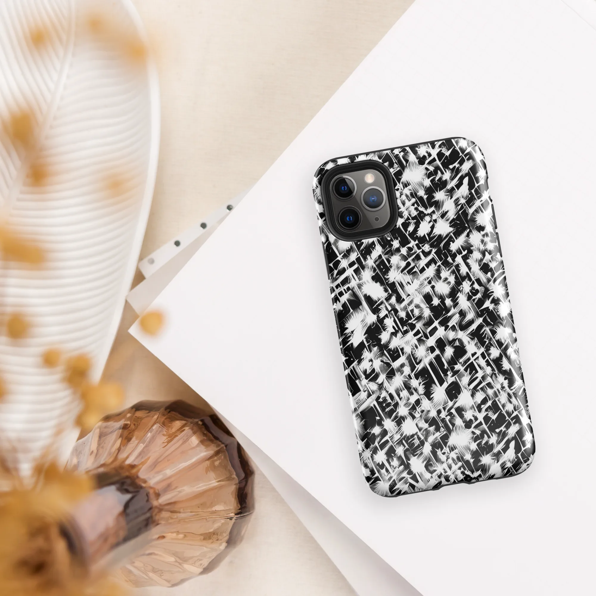 Noir Bloom on Tough Case for iPhone® — Front