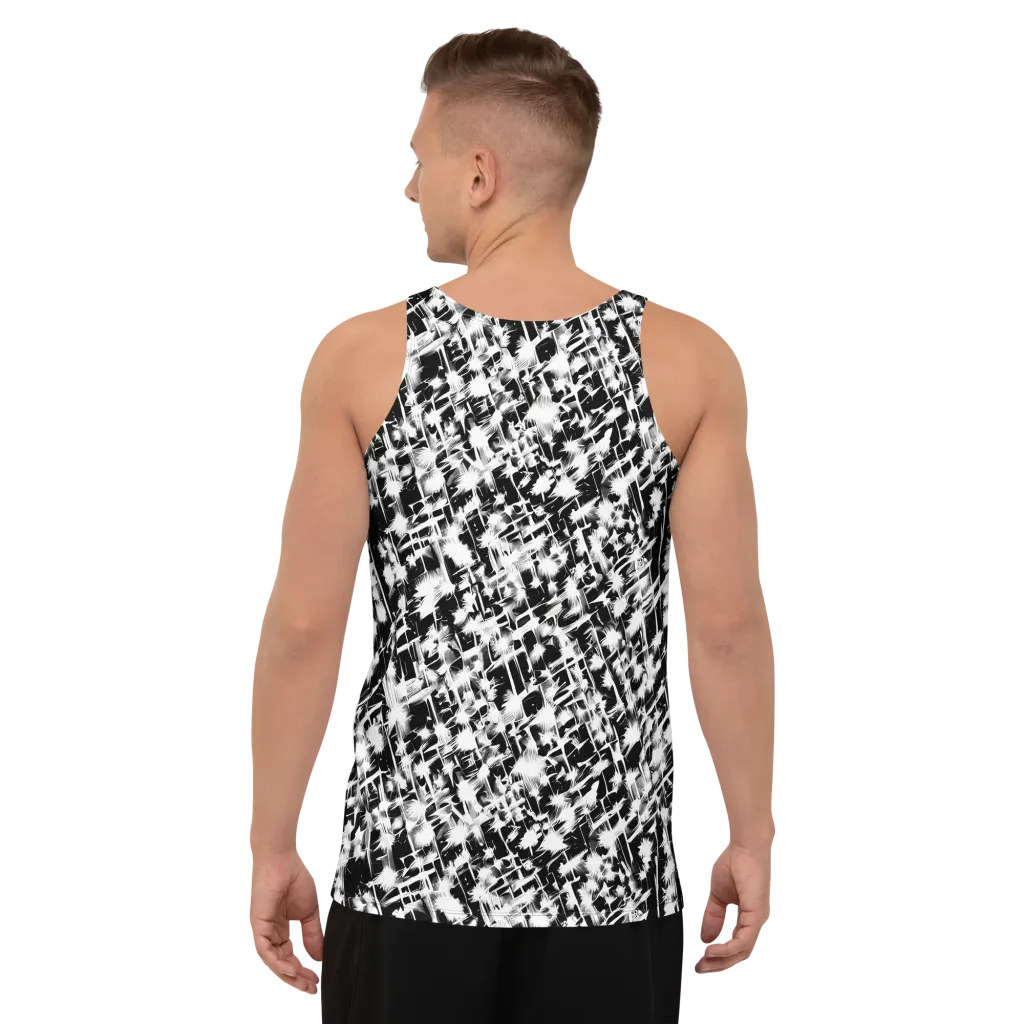 Noir Bloom on Men's Tank Top — Back