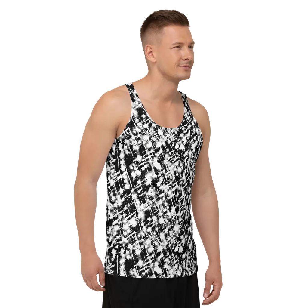 Noir Bloom on Men's Tank Top — Right Front