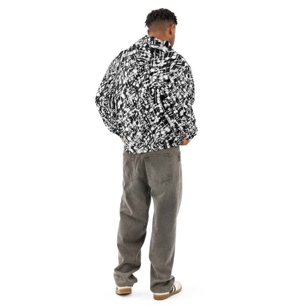 Noir Bloom on Cotton Hoodie — Back