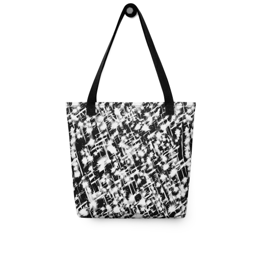 Noir Bloom on a Tote Bag