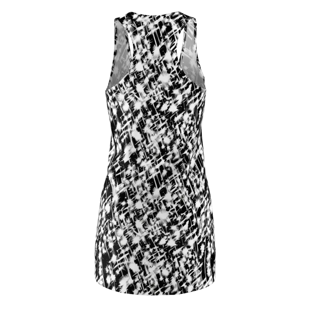 Noir Bloom on Racerback Dress — Back