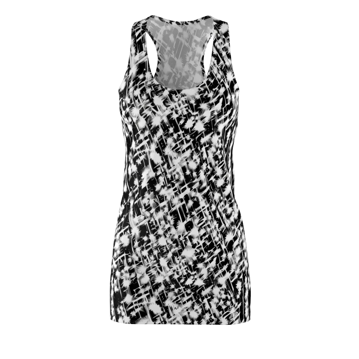 Noir Bloom on Racerback Dress — Front