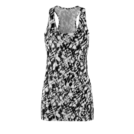 Noir Bloom on a Racerback Dress
