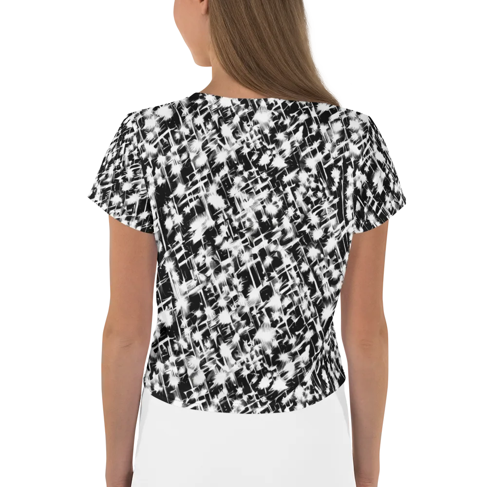 Noir Bloom on Crop Tee — Back