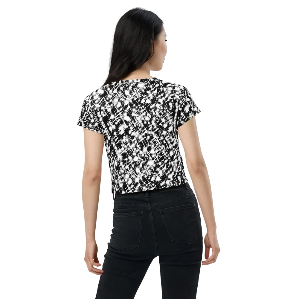 Noir Bloom on Crop Tee — Back