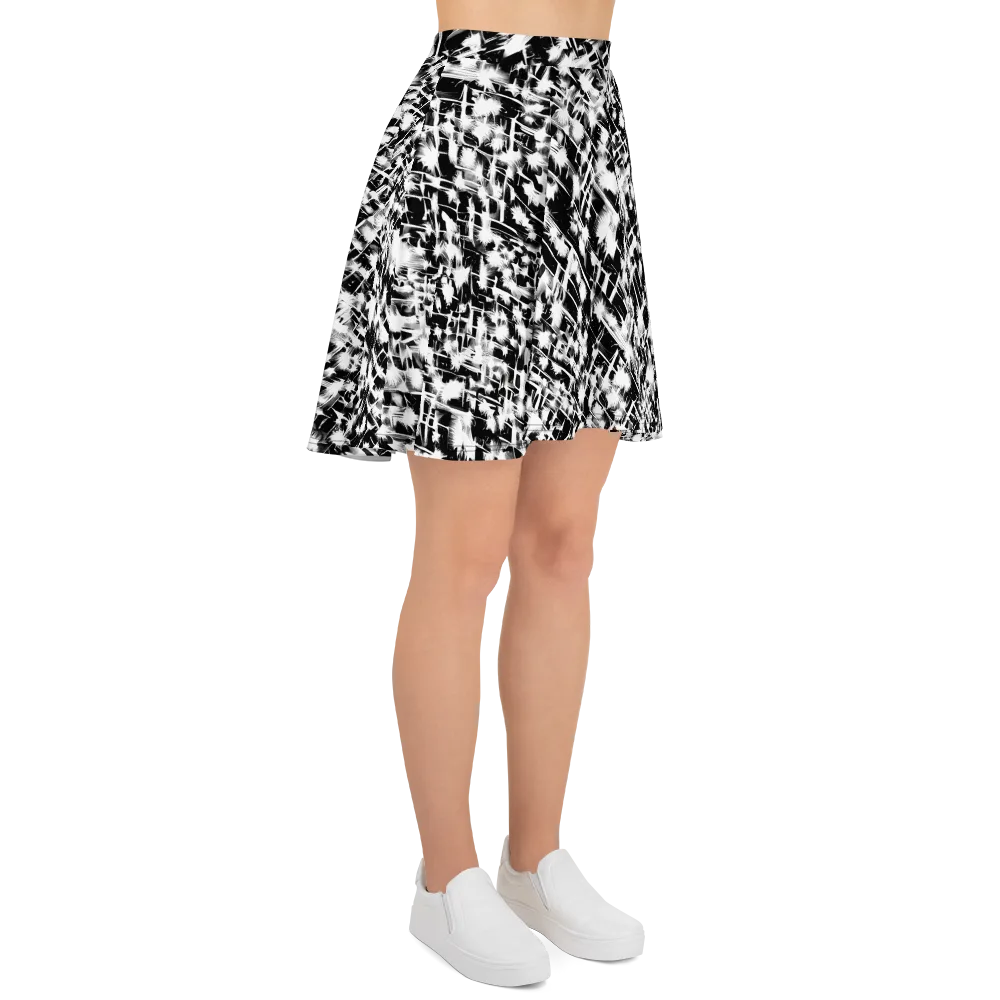 Noir Bloom on Skater Skirt — Right