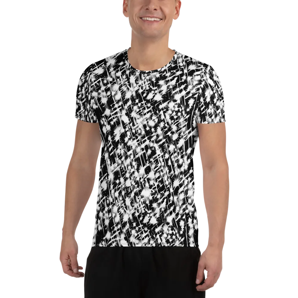Noir Bloom on Men's Athletic T-Shirt — Front