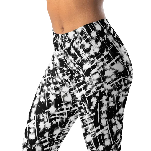 Noir Bloom on a Leggings