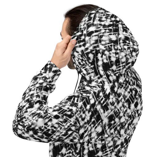 Noir Bloom on a Hoodie