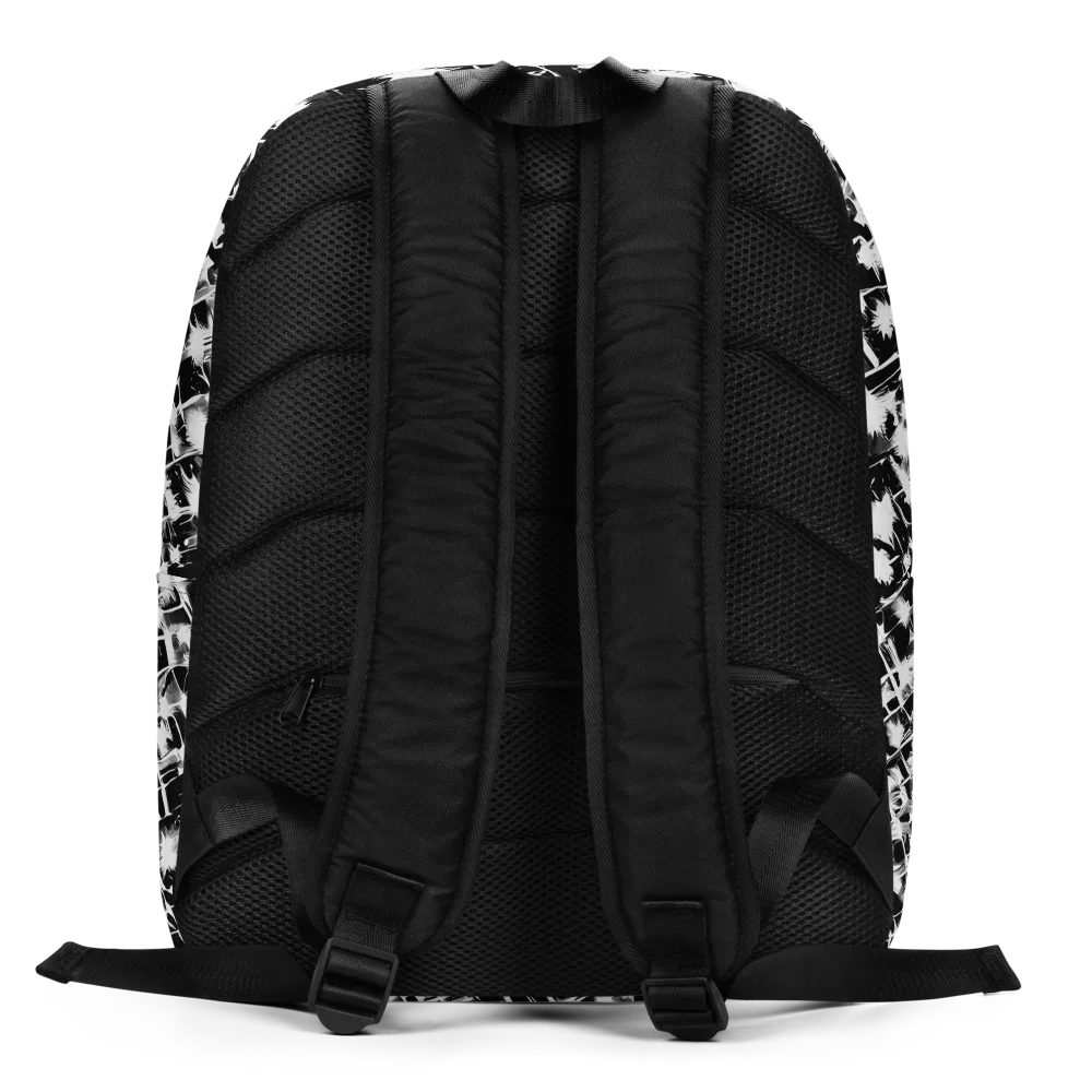 Noir Bloom on Minimalist Backpack — Back