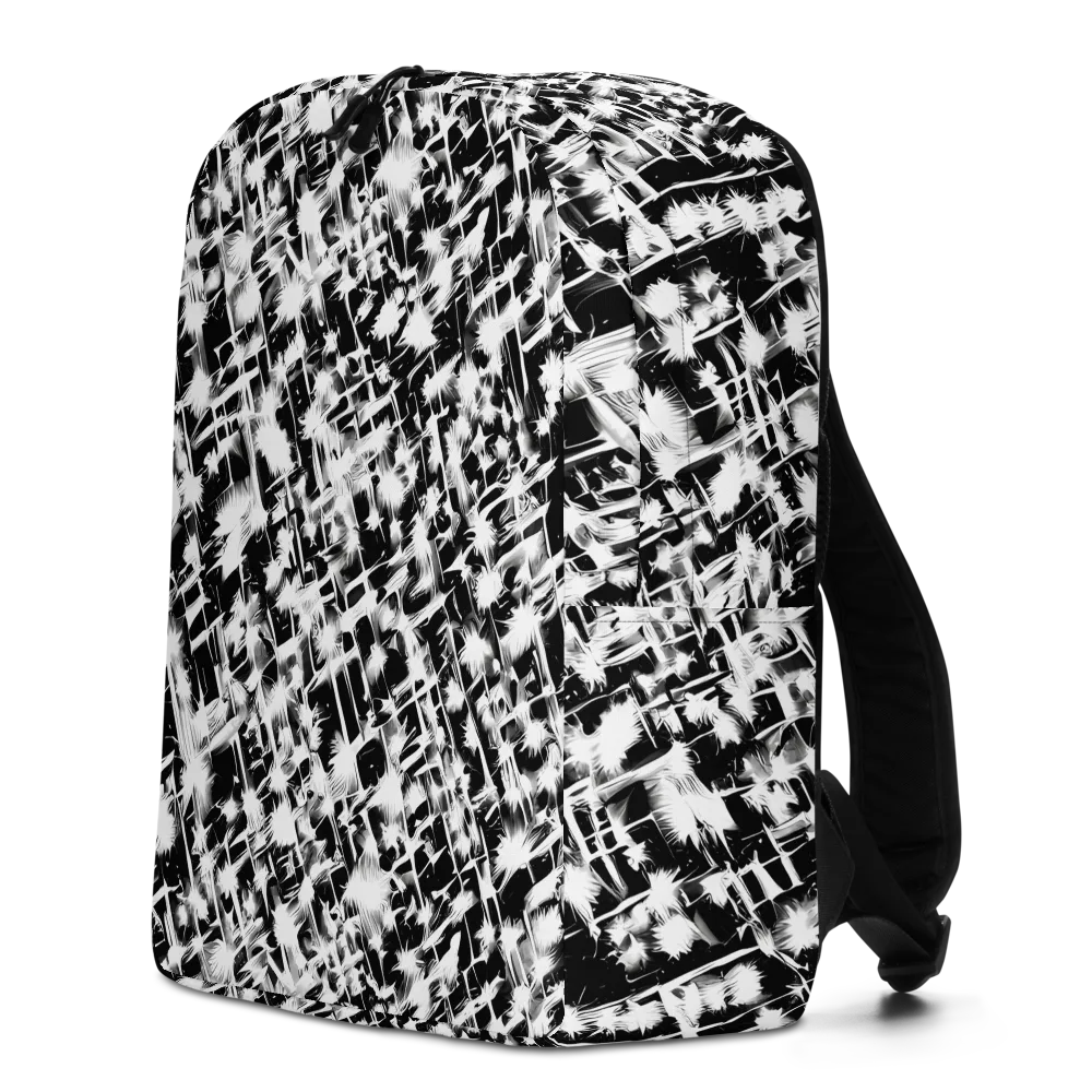 Noir Bloom on Minimalist Backpack — Left