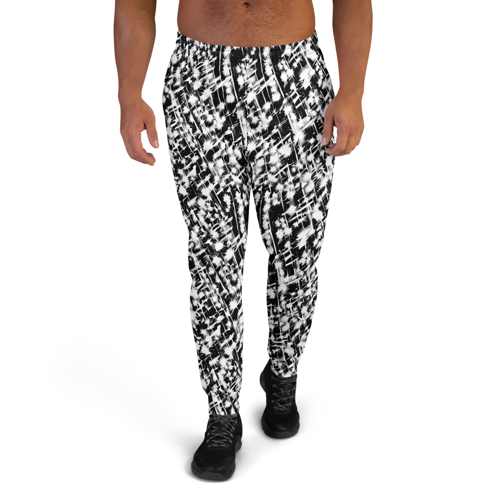 Noir Bloom on Men's Joggers — Front
