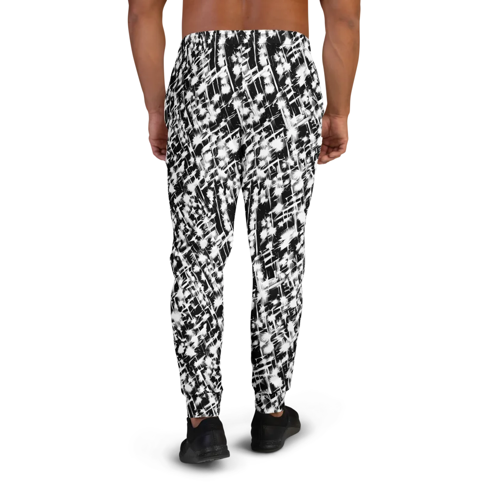Noir Bloom on Men's Joggers — Back