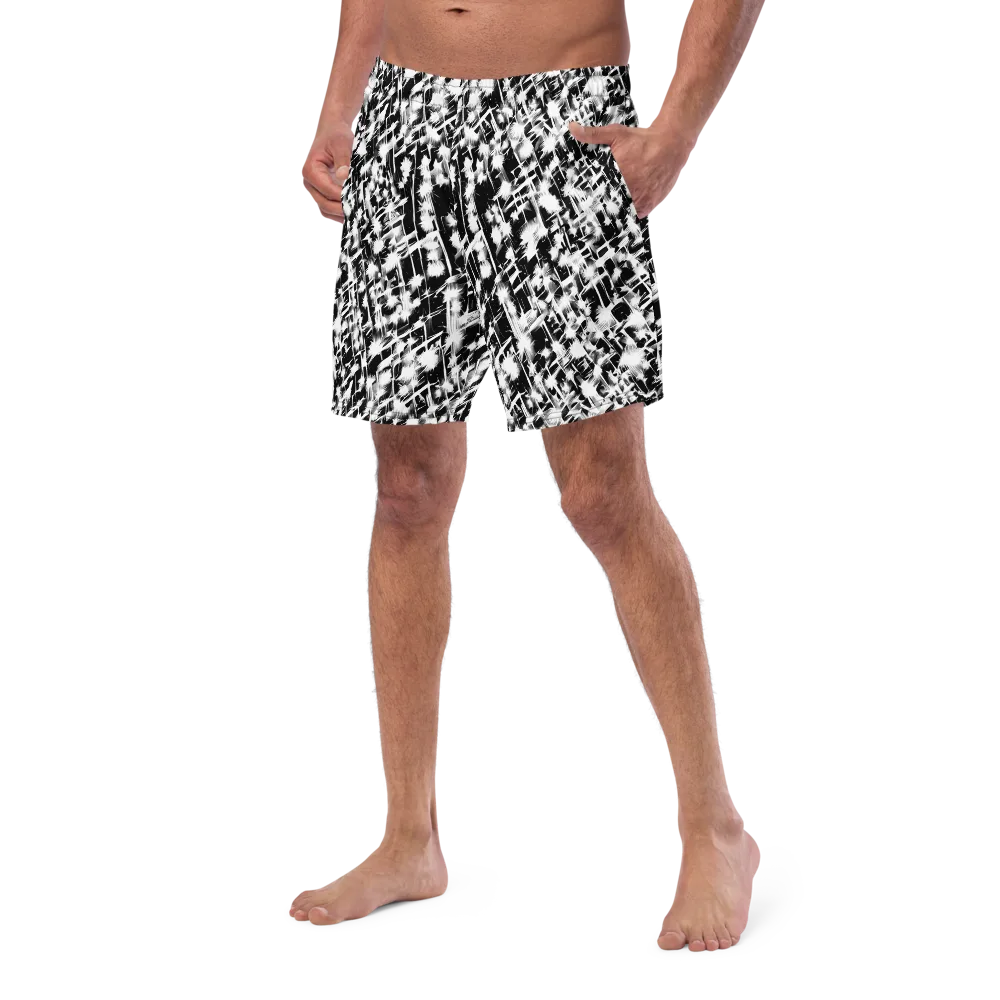Noir Bloom on Swim Trunks — Left Front