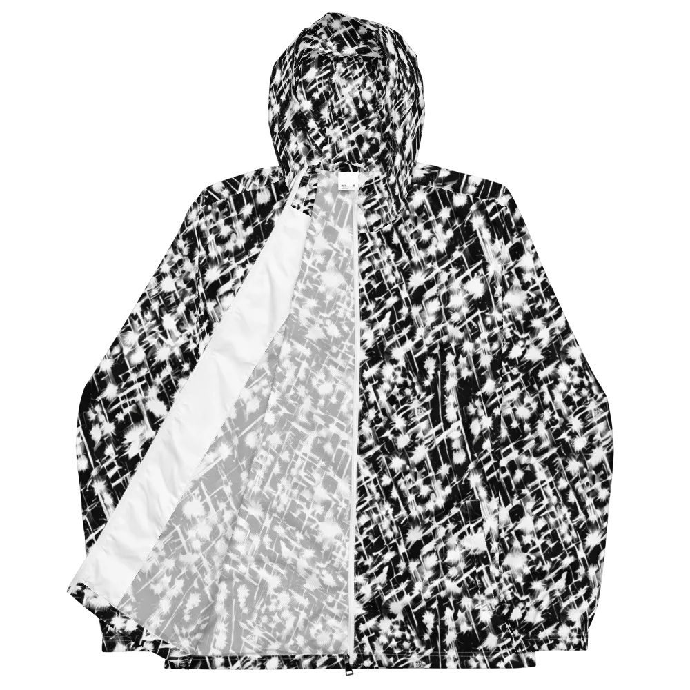 Noir Bloom on Men's Windbreaker — Front
