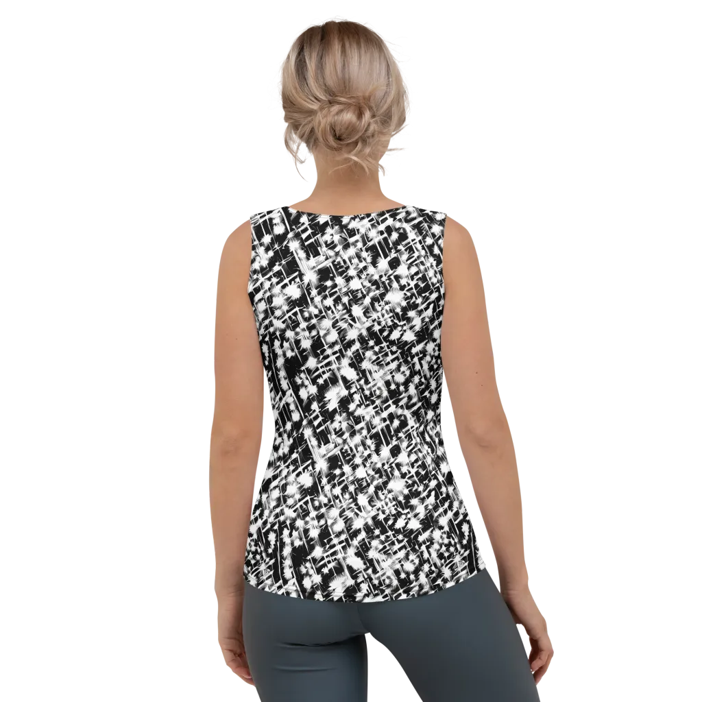Noir Bloom on Women's Tank Top — Back