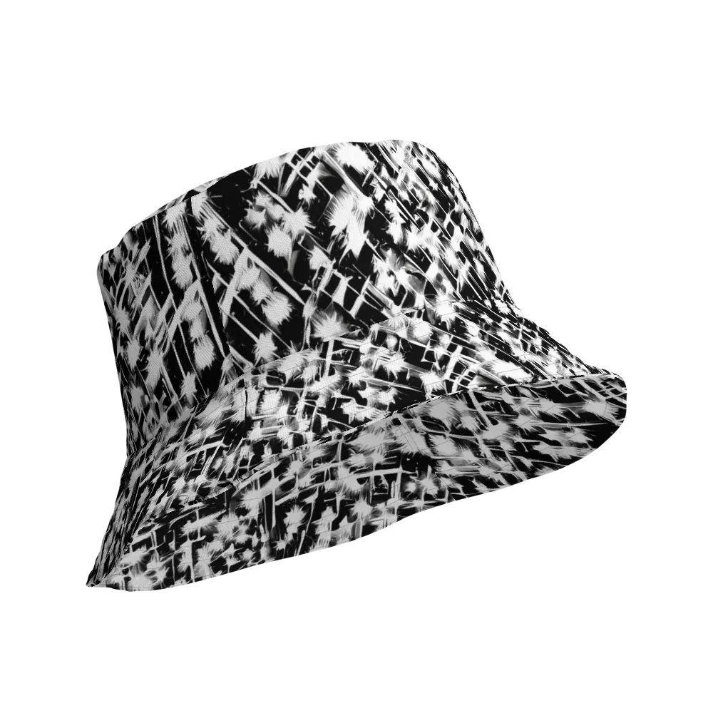 Noir Bloom on Reversible Bucket Hat — Product details Outside