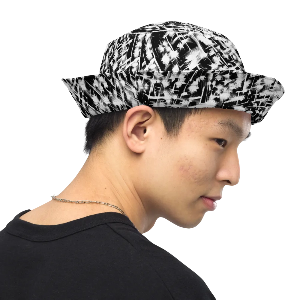 Noir Bloom on Reversible Bucket Hat — Right Outside
