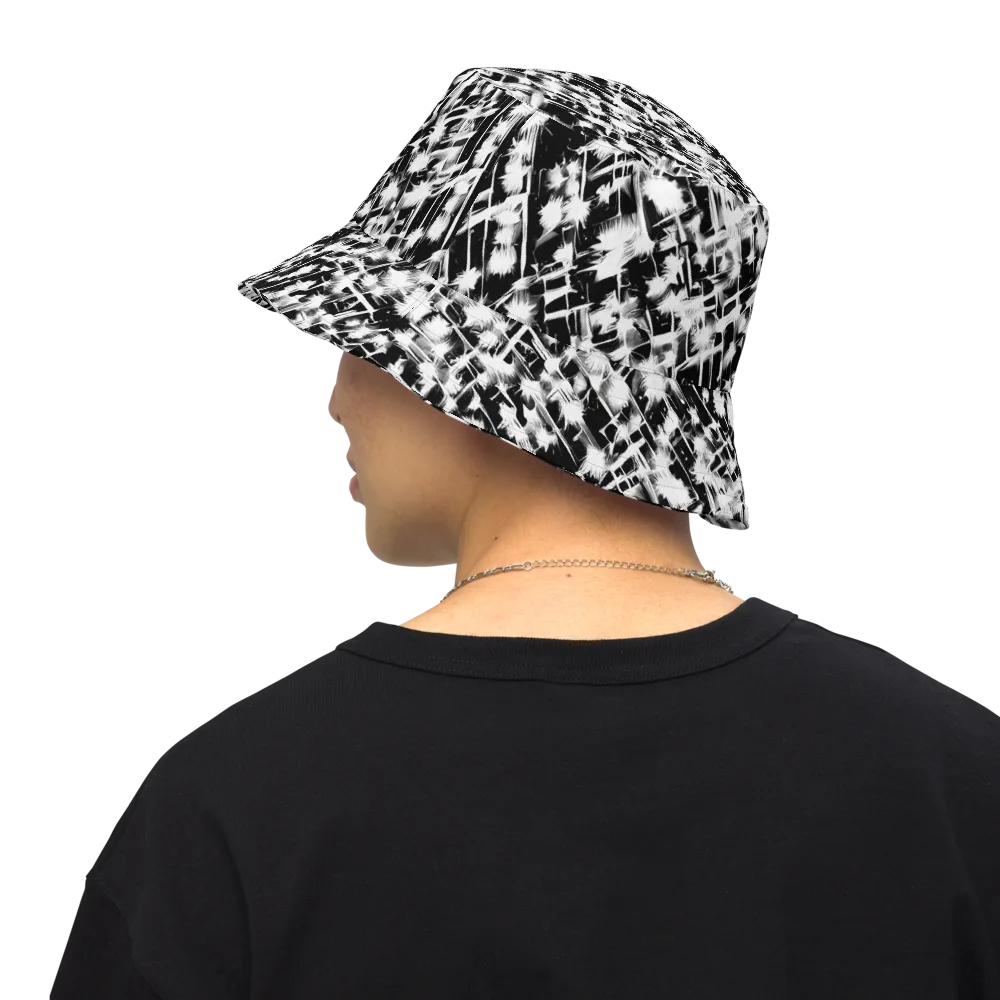 Noir Bloom on Reversible Bucket Hat — Back Inside