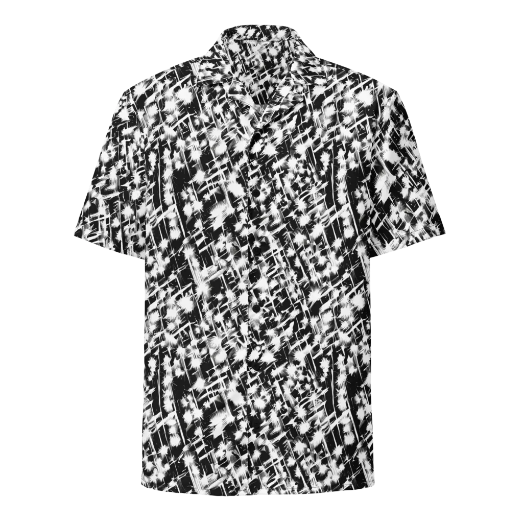 Noir Bloom on Button Shirt — Front