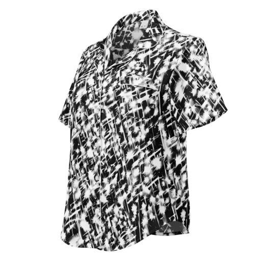 Noir Bloom on a Women's Short Sleeve Pajama Top