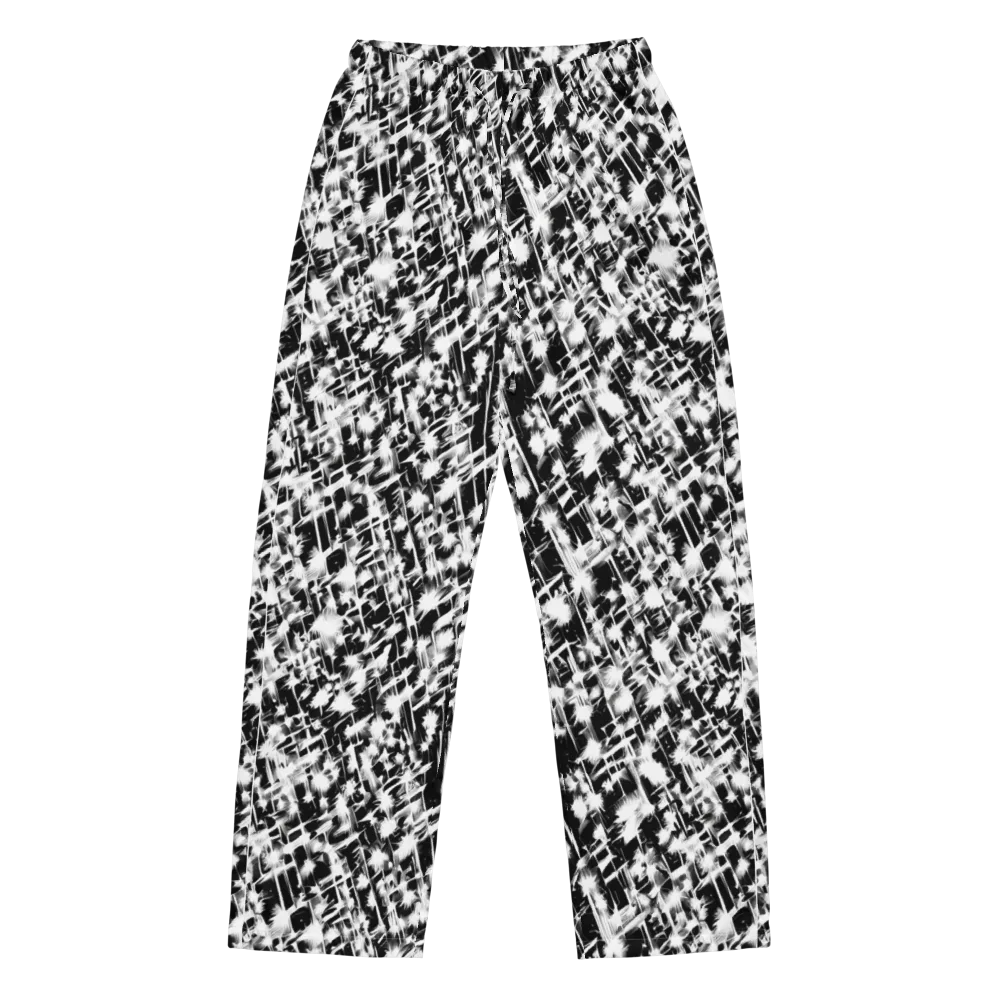 Noir Bloom on Women's Pajama Pants — Front