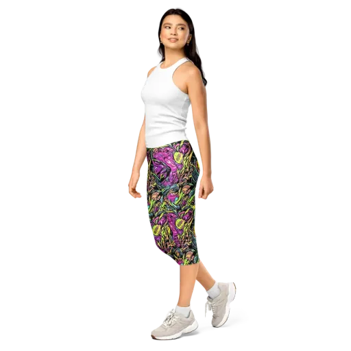 Prism Garden on a Capri Leggings