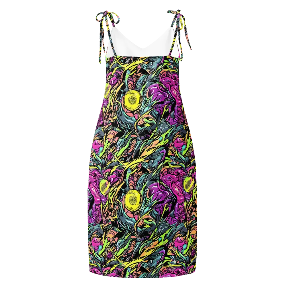 Prism Garden on Slip Dress — Back