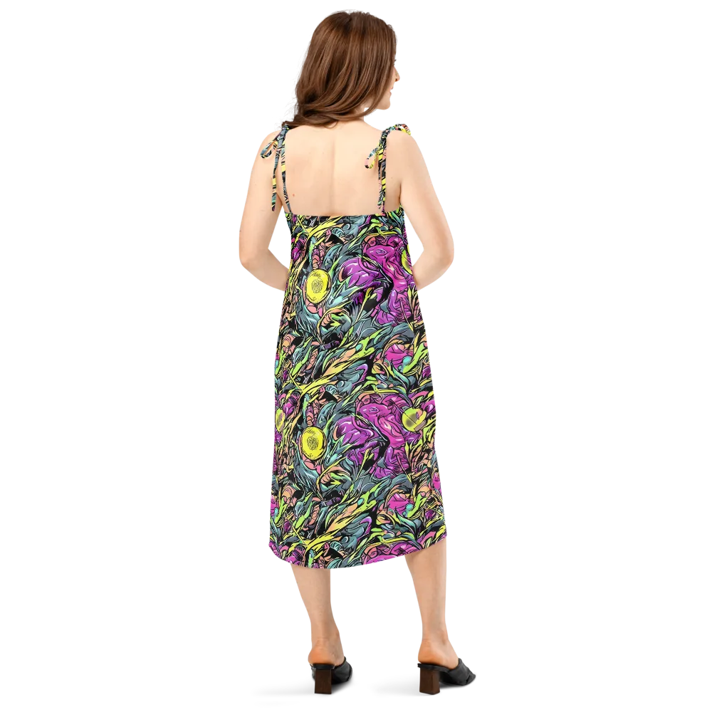 Prism Garden on Slip Dress — Back