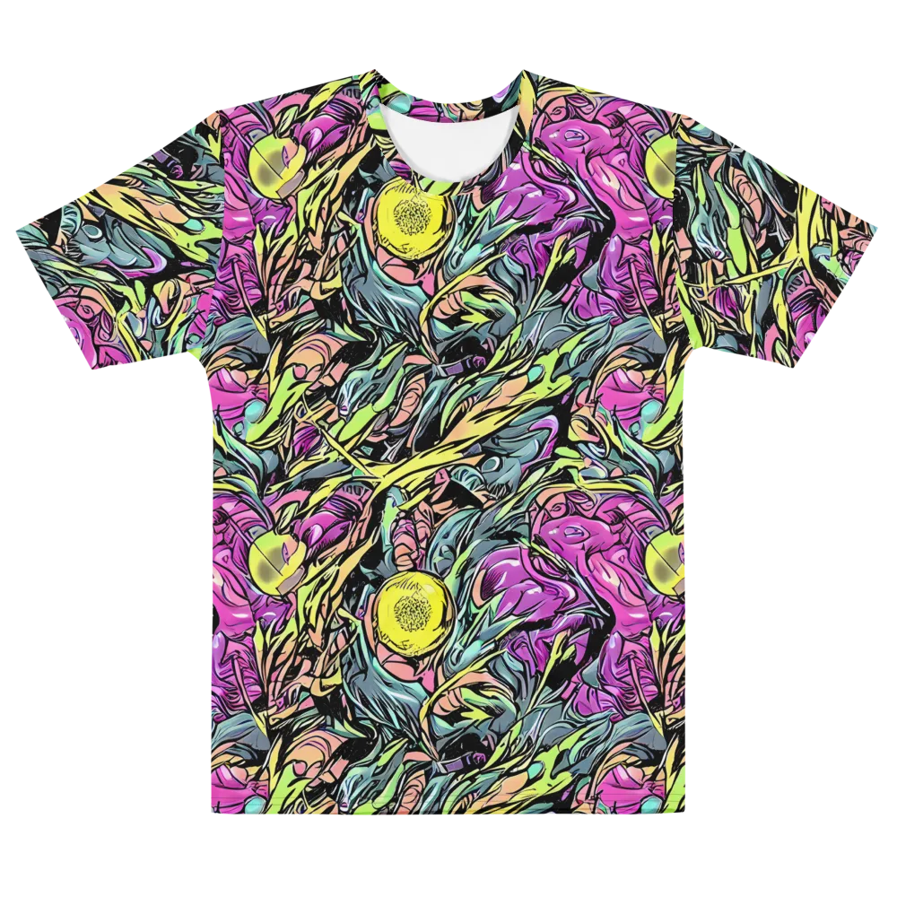 Prism Garden on Men's Cotton Crew Neck T-Shirt — Front