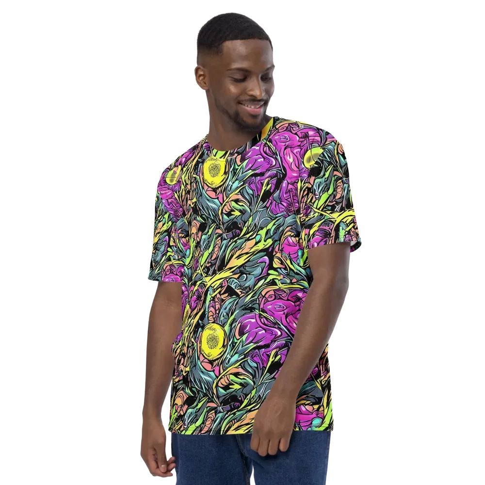 Prism Garden on Men's Crew Neck T-Shirt — Left