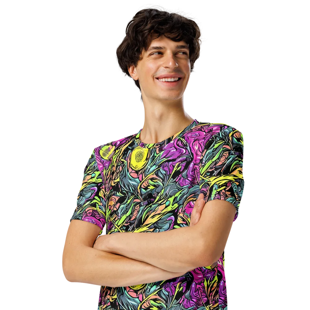 Prism Garden on Men's Crew Neck T-Shirt — Left Front