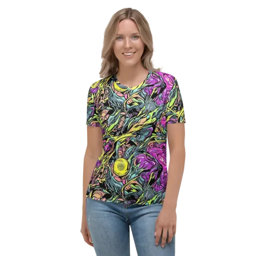Prism Garden on a Women's Crew Neck T-Shirt