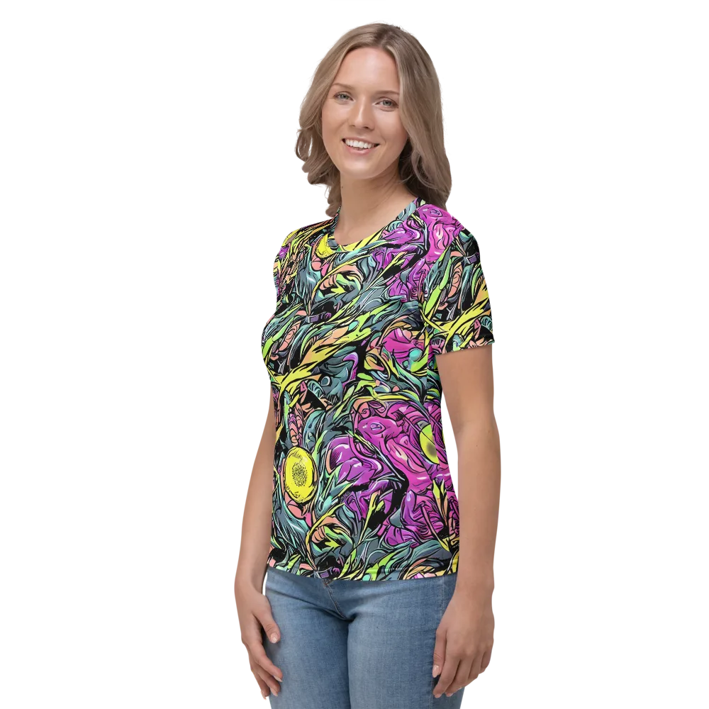 Prism Garden on Women's Crew Neck T-Shirt — Left