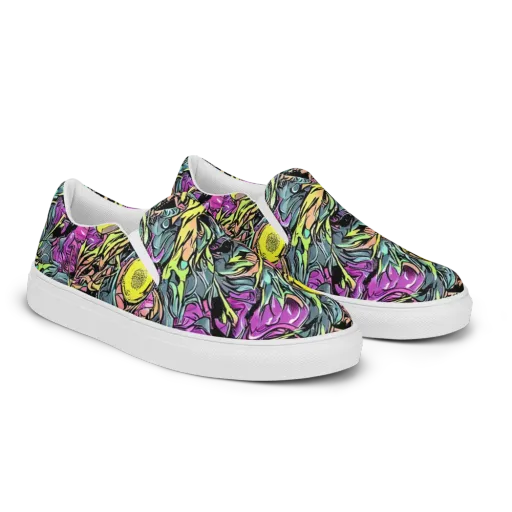 Prism Garden on a Men's Slip-On Canvas Shoes