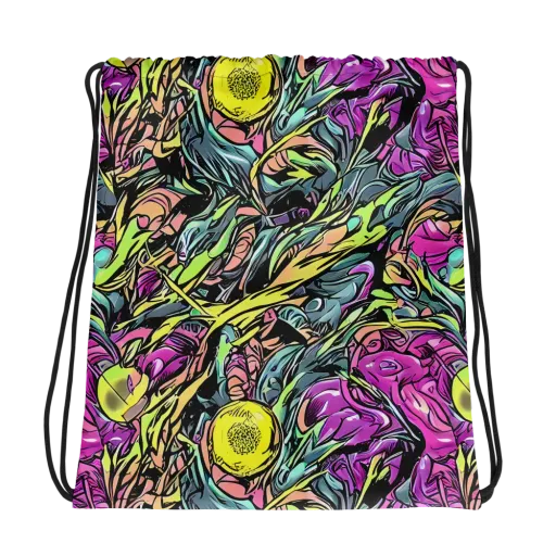 Prism Garden on a Drawstring Bag