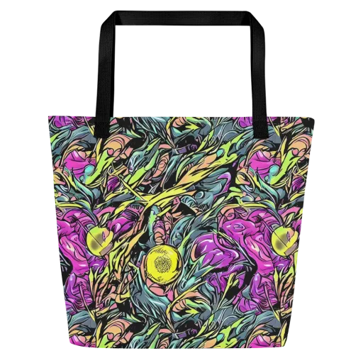 Prism Garden on a Large Tote Bag W/ Pocket