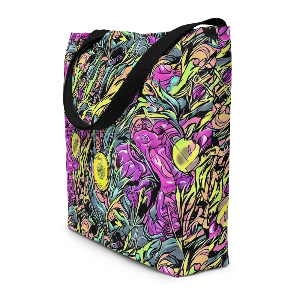 Prism Garden on Large Tote Bag W/ Pocket — Front