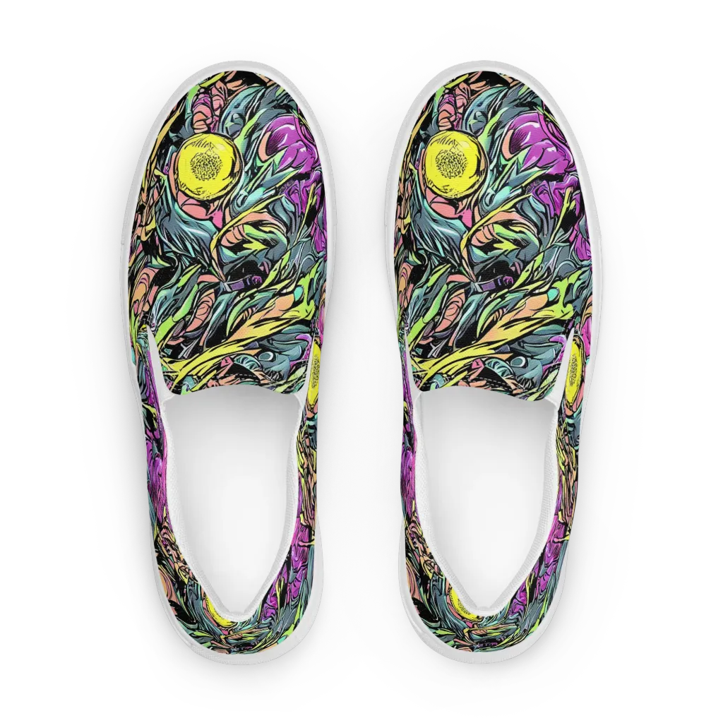 Prism Garden on Women's Slip-On Canvas Shoes — Front