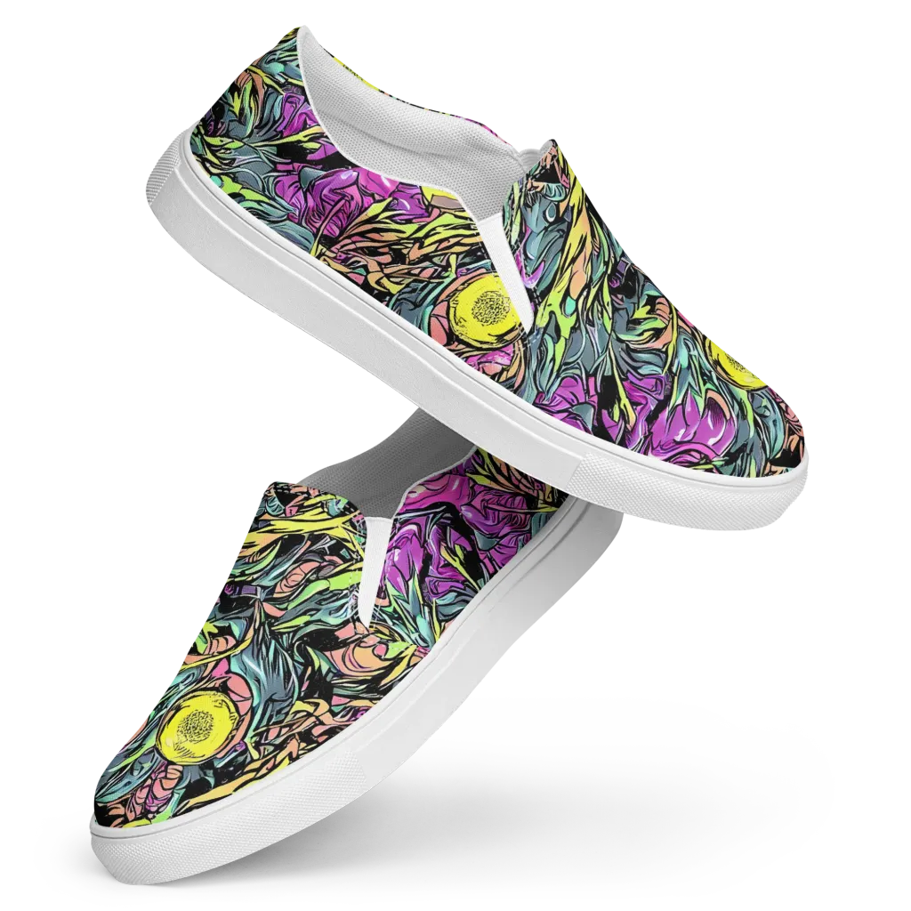Prism Garden on Women's Slip-On Canvas Shoes — Front
