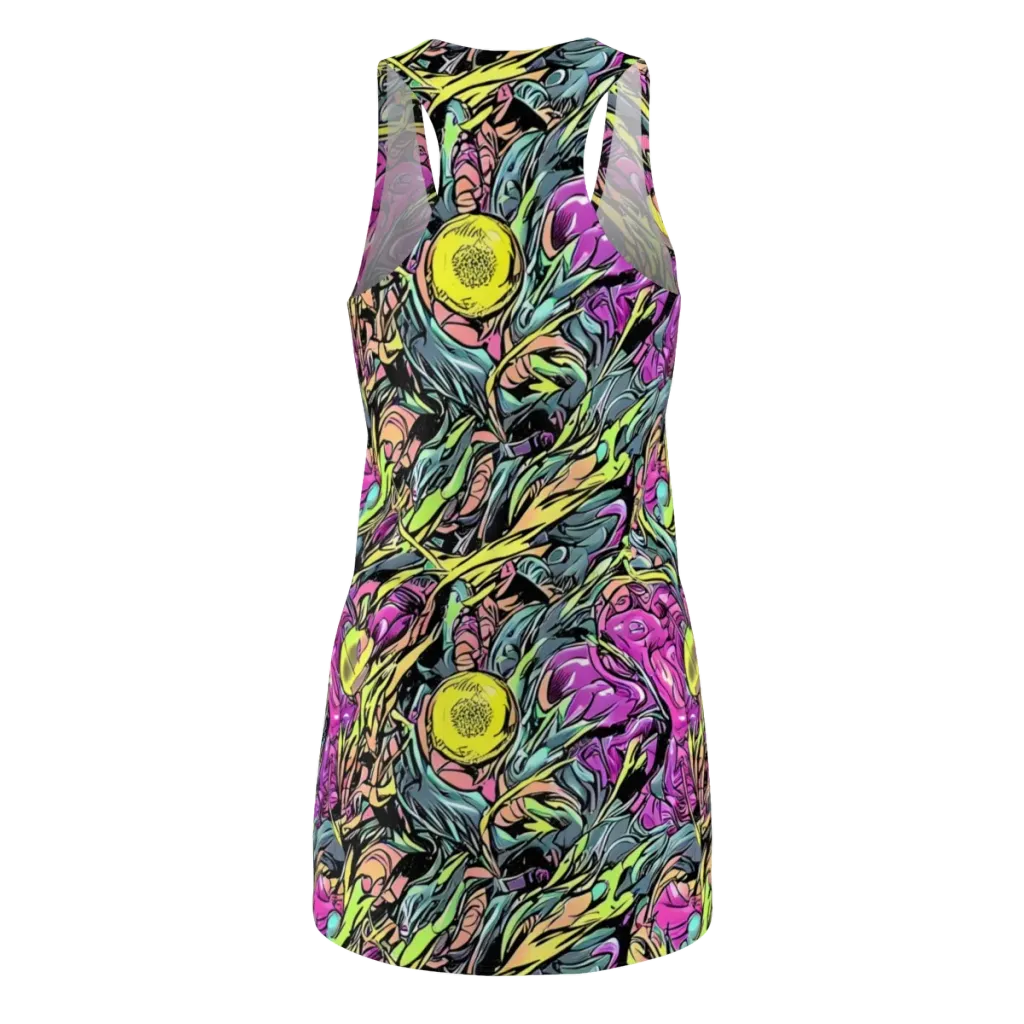 Prism Garden on Racerback Dress — Back