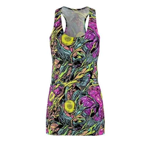 Prism Garden on a Racerback Dress