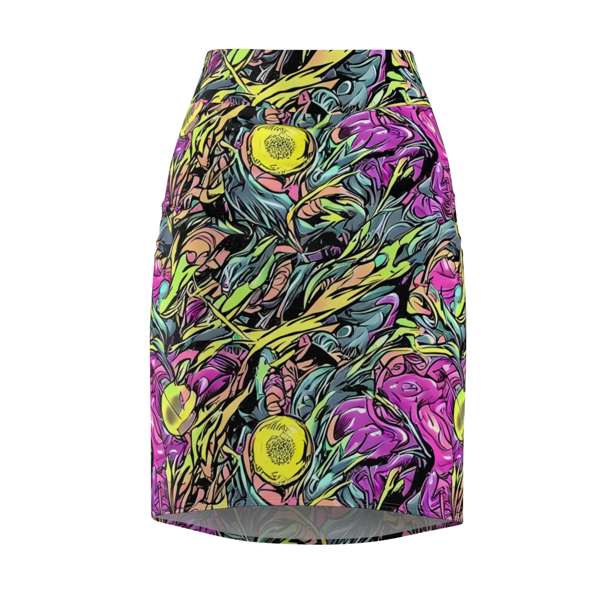 Prism Garden on Pencil Skirt — Front