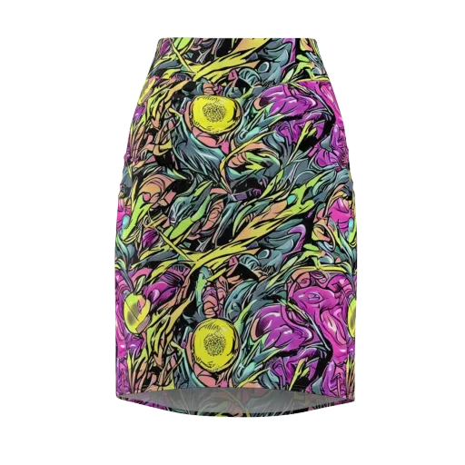 Prism Garden on a Pencil Skirt