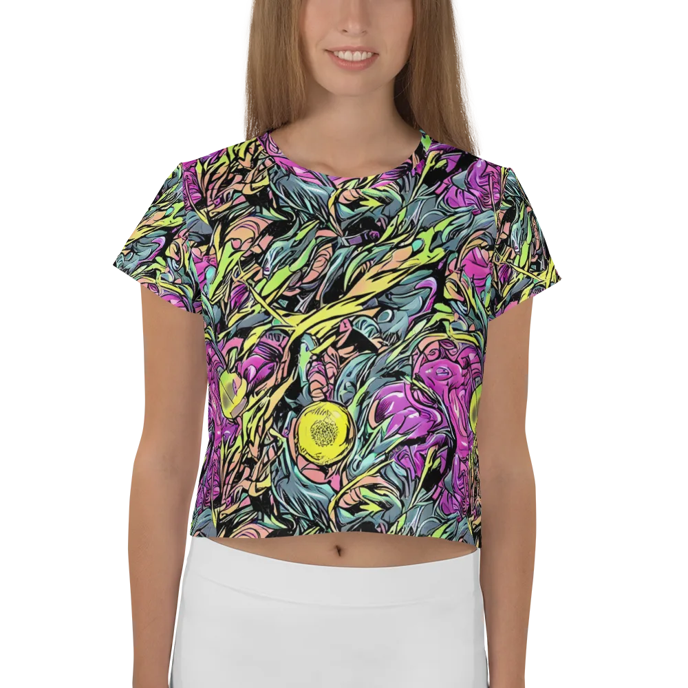 Prism Garden on Crop Tee — Front