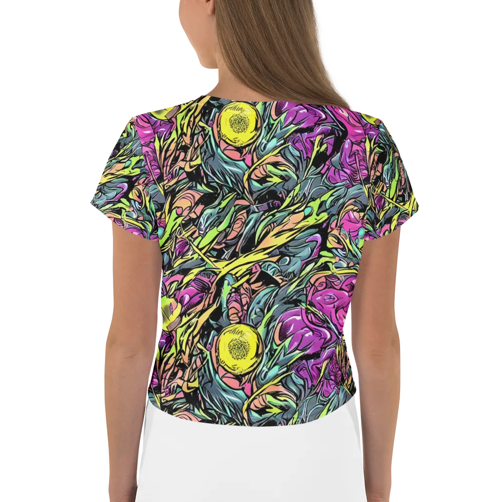 Prism Garden on Crop Tee — Back