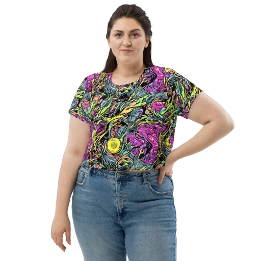 Prism Garden on a Crop Tee